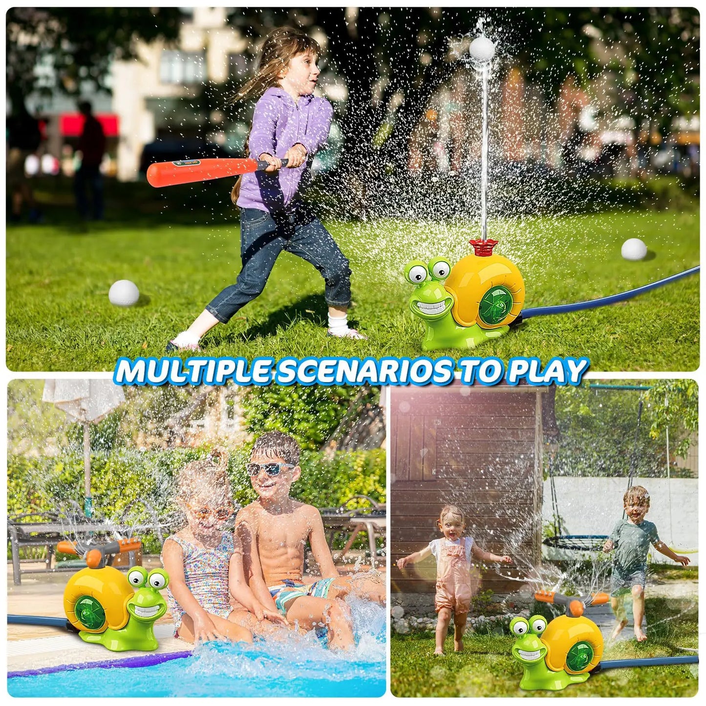 Outdoor Baseball Sprinkler Toy for Kids