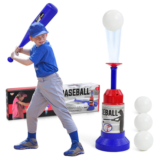 Kids Baseball Toy Set – Automatic Pitching Machine with Bat & Balls