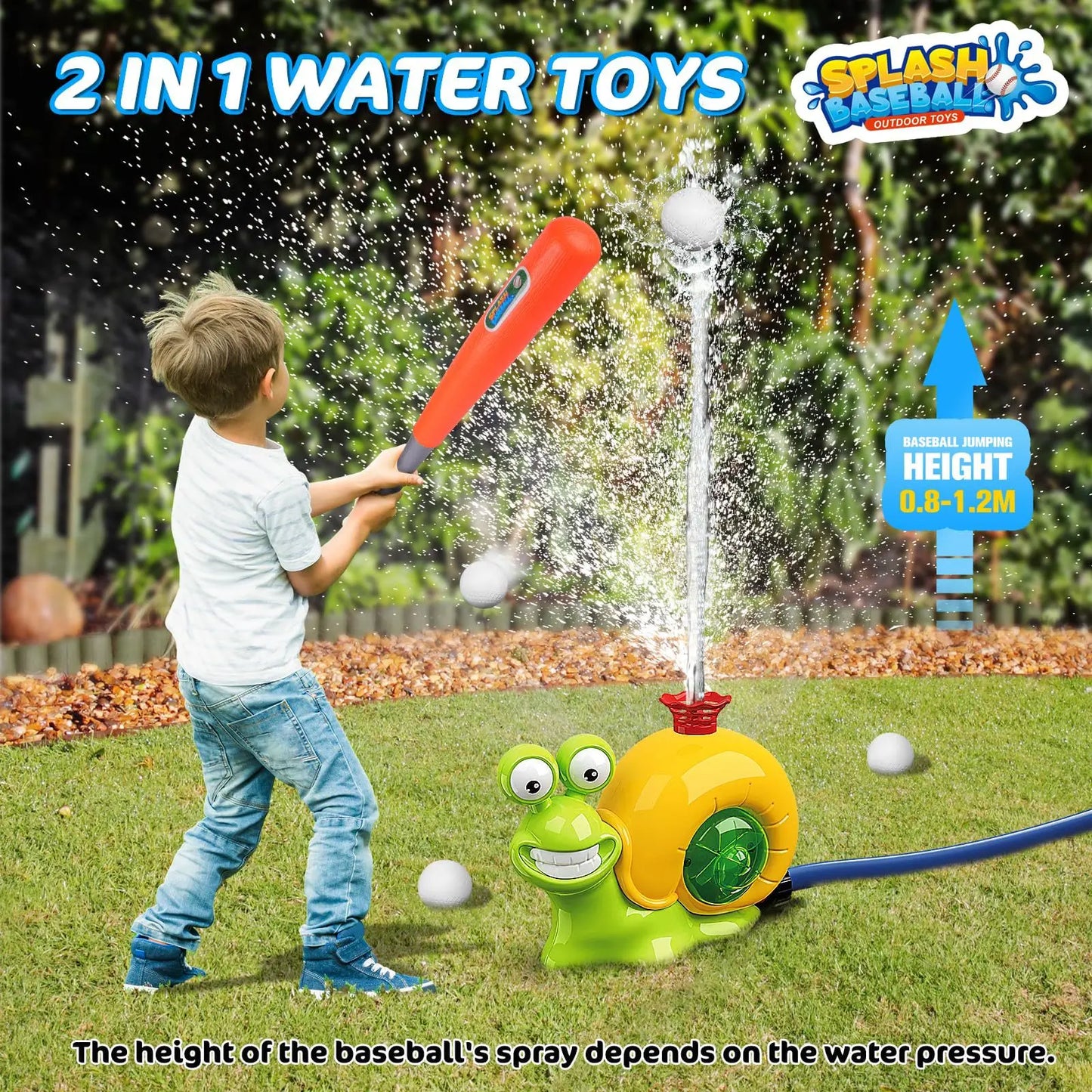 Outdoor Baseball Sprinkler Toy for Kids